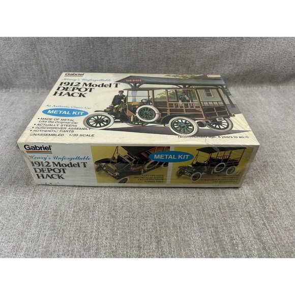 NEW VINTAGE Gabriel 1912 Model T Depot Hack Metal Kit Model SEALED! - Picture 2 of 5